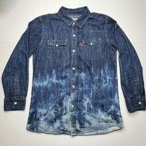 Levi's  Vintage kids distressed denim shirt‎ Size Large